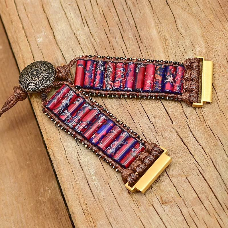 Bracelet Bohème en Jaspe Impérial pour Samsung Galaxy Watch