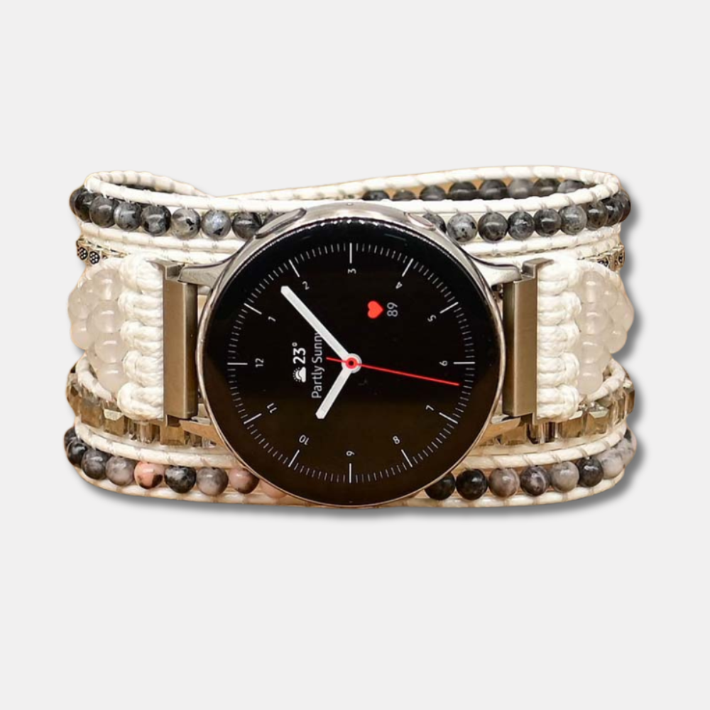 Bracelet en Labradorite Blanche pour Samsung Galaxy Watch