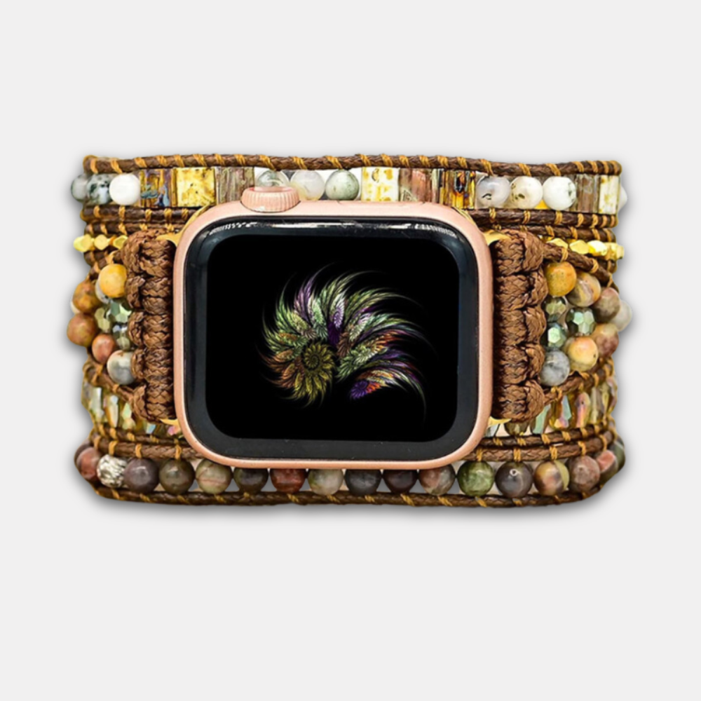 Bracelet Opale Pierre Naturelle d'Agate pour Apple Watch