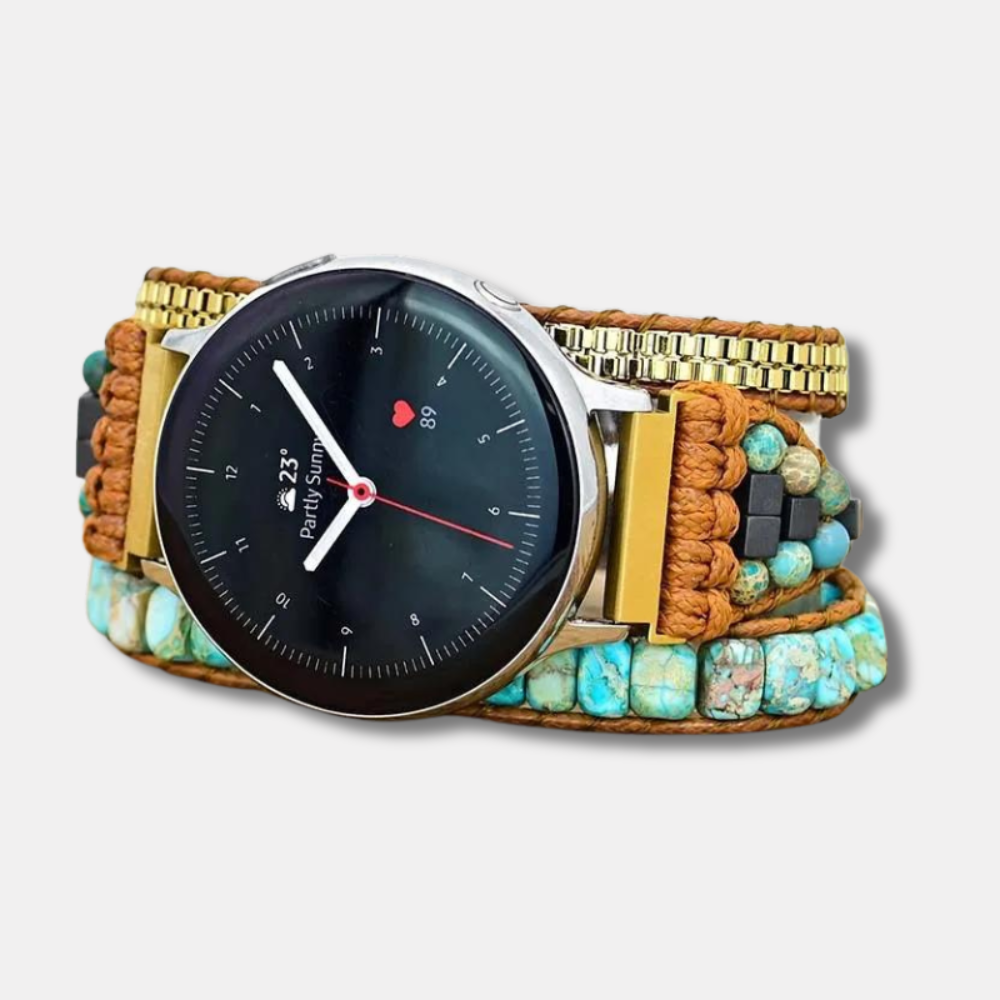 Bracelet Énergie en Turquoise Naturelle pour Samsung Galaxy Watch