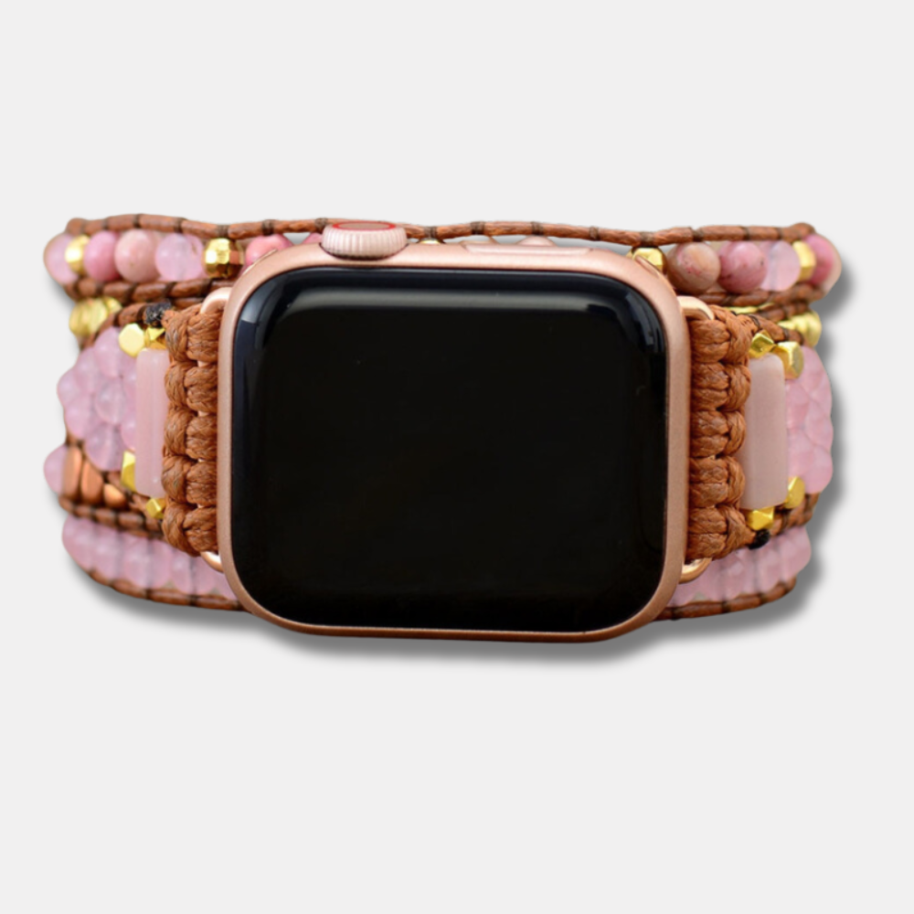 Bracelet en Quartz Rose Doré pour Apple Watch