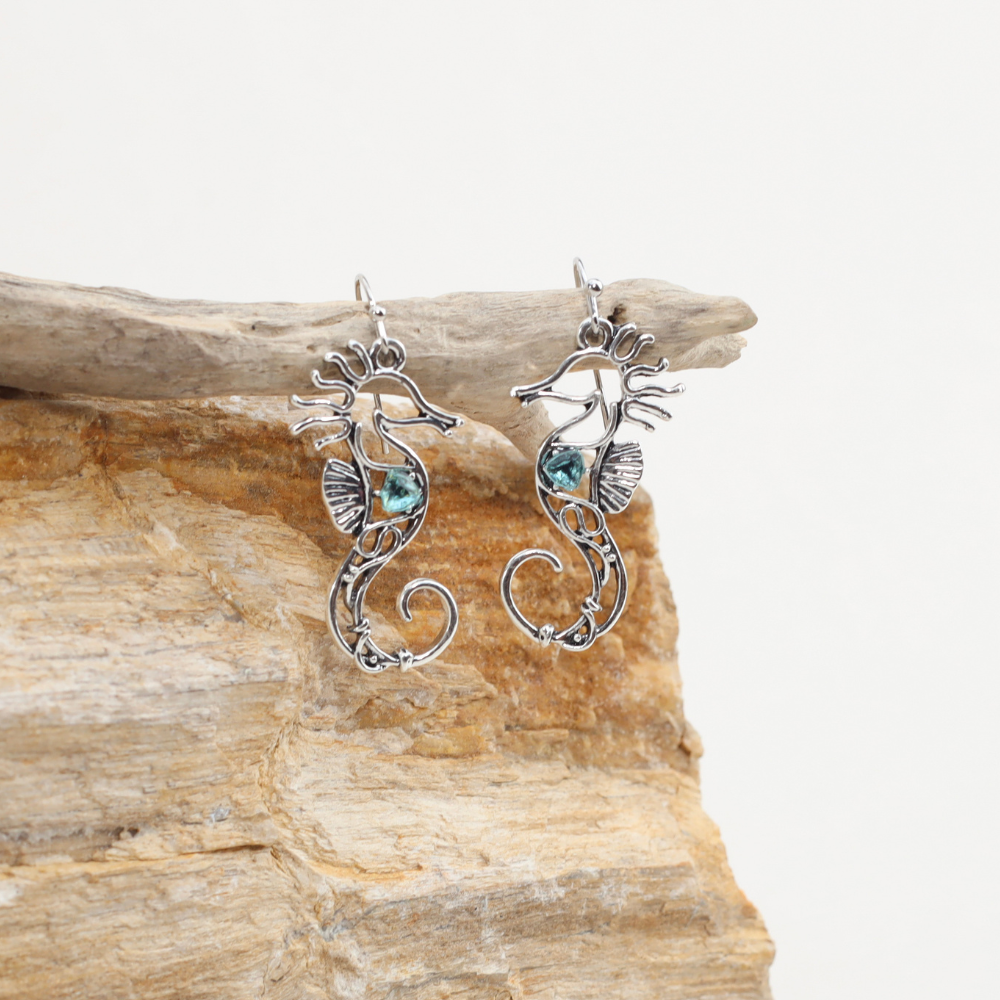 Boucles d'Oreilles Marine Hippochic