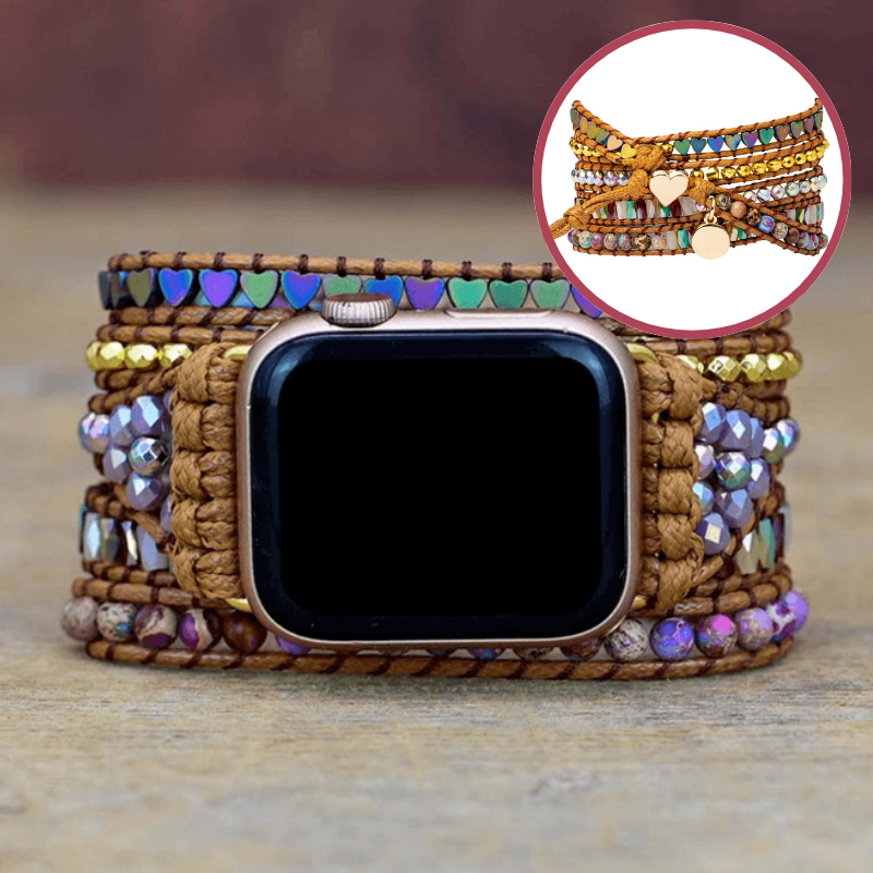 Bracelet Sentinelle en Jaspe Naturel pour Apple Watch