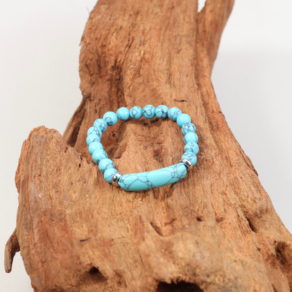 Bracelet de méditation Apolline - Pierre Naturelle Turquoise