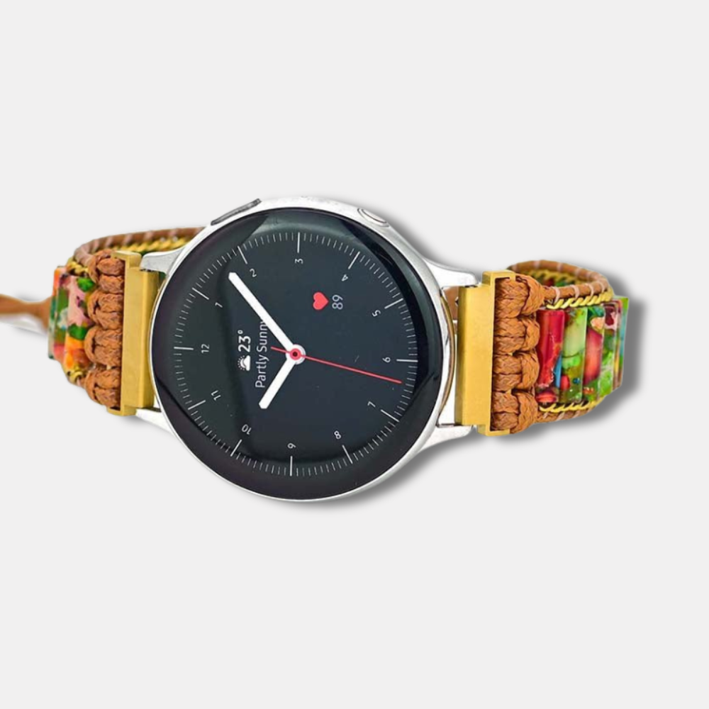 Bracelet en Jaspe Rainforest pour Samsung Galaxy Watch