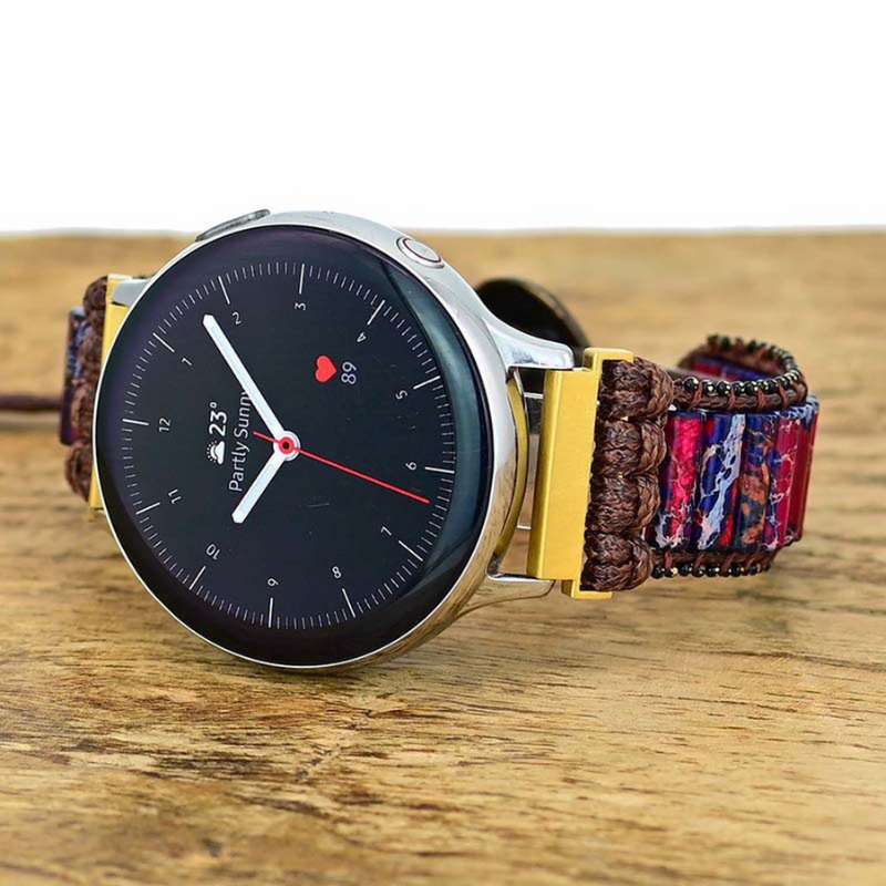 Bracelet Bohème en Jaspe Impérial pour Samsung Galaxy Watch