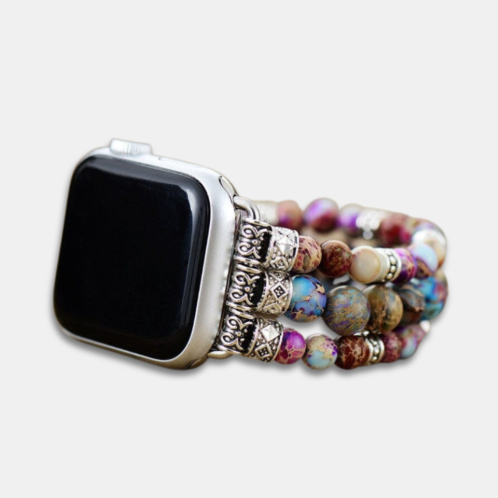 Bracelet Jaspe Naturel pour Apple Watch