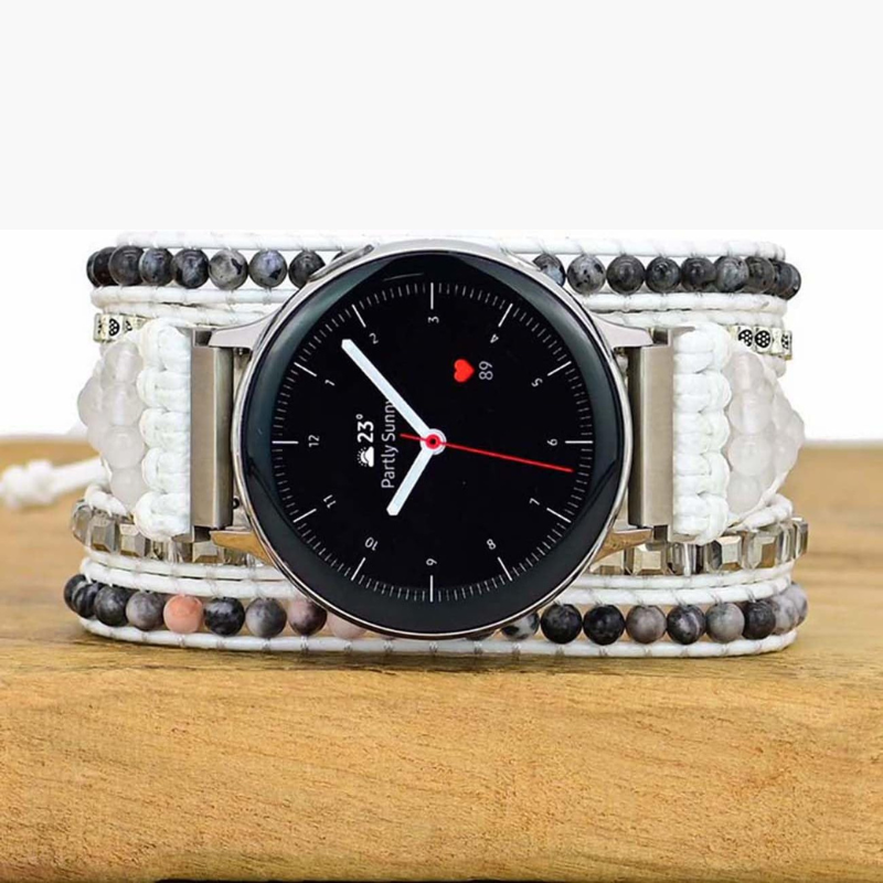 Bracelet en Labradorite Blanche pour Samsung Galaxy Watch