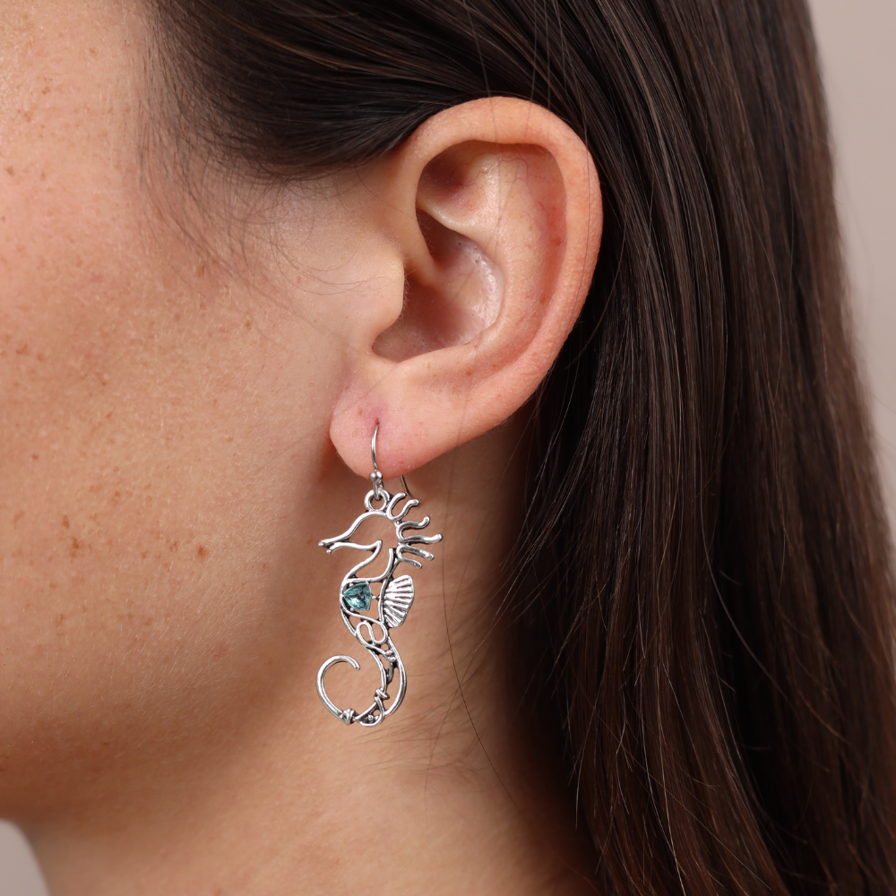 Boucles d'Oreilles Marine Hippochic