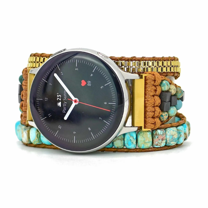 Bracelet Énergie en Turquoise Naturelle pour Samsung Galaxy Watch