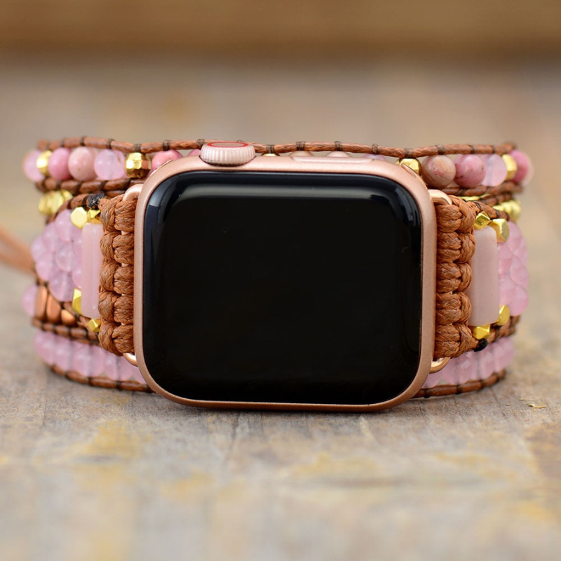 Bracelet en Quartz Rose Doré pour Apple Watch