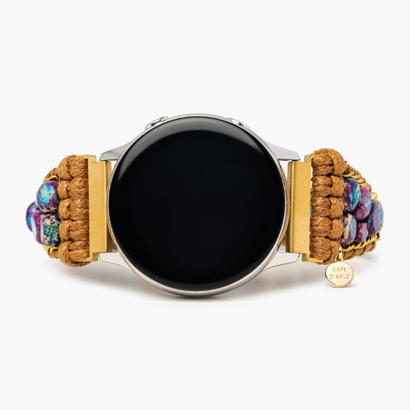 Bracelet Clair de Lune en Jaspe Naturel pour Samsung Galaxy Watch