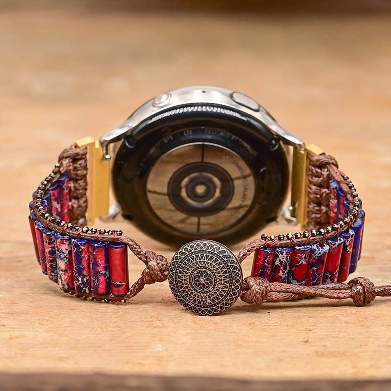 Bracelet Bohème en Jaspe Impérial pour Samsung Galaxy Watch