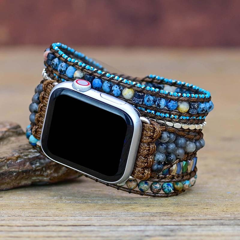 Bracelet Brise de Mer en Pierre Naturelle pour Apple Watch