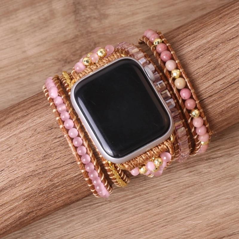 Bracelet en Quartz Rose Doré pour Apple Watch