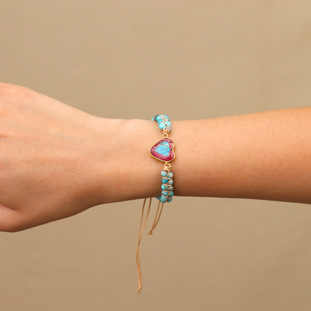 Bracelet Mantra Carine - Pierre Naturelle de Jaspe