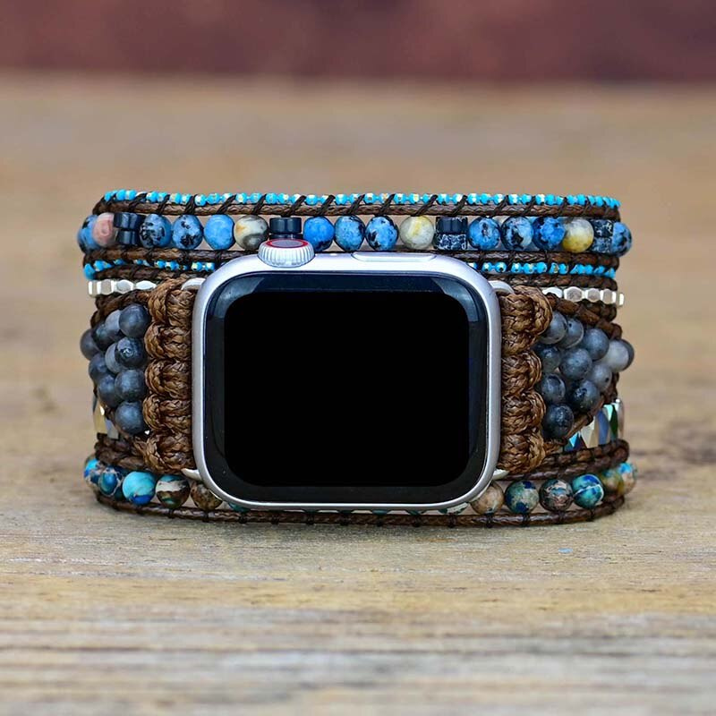 Bracelet Brise de Mer en Pierre Naturelle pour Apple Watch