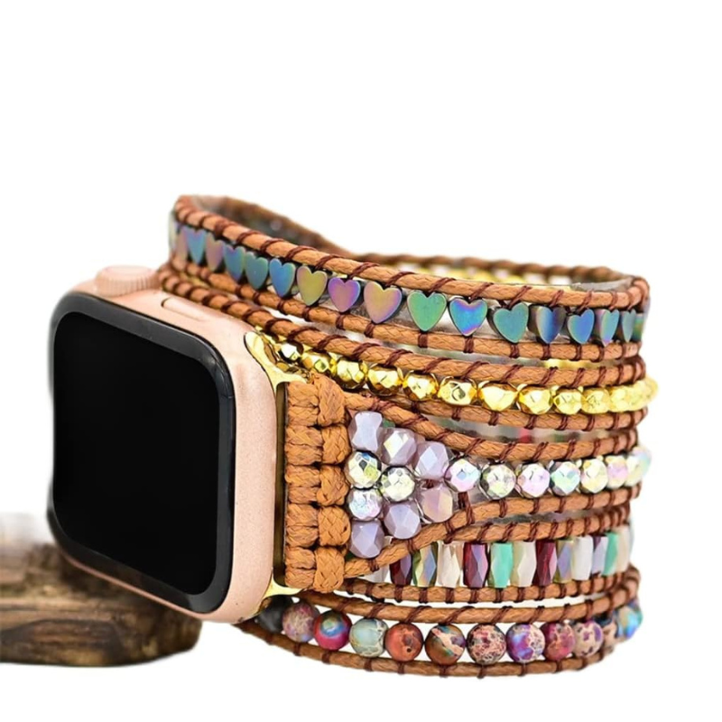 Bracelet Sentinelle en Jaspe Naturel pour Apple Watch