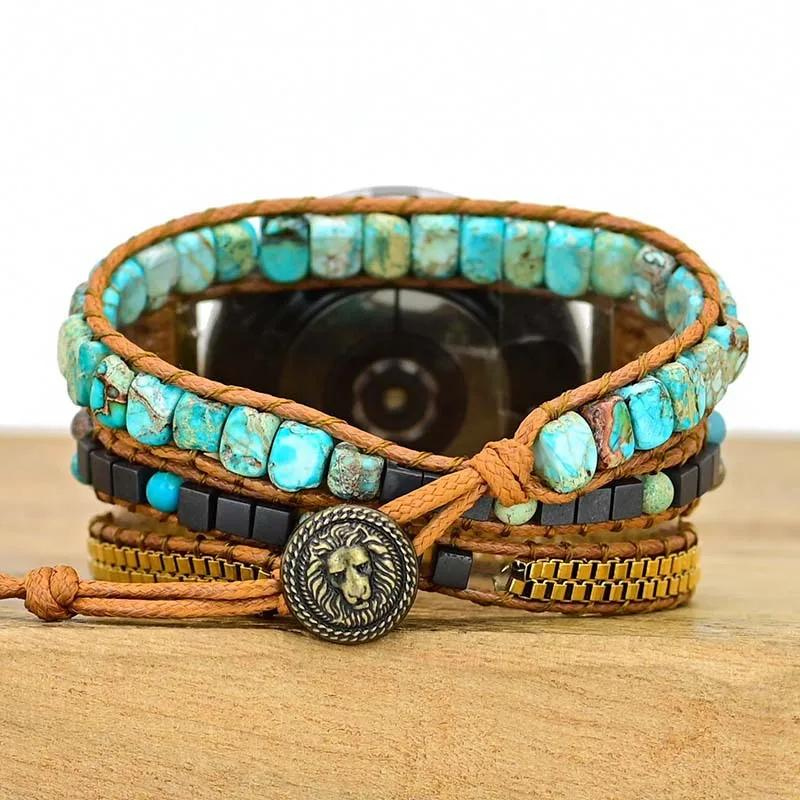 Bracelet Énergie en Turquoise Naturelle pour Samsung Galaxy Watch