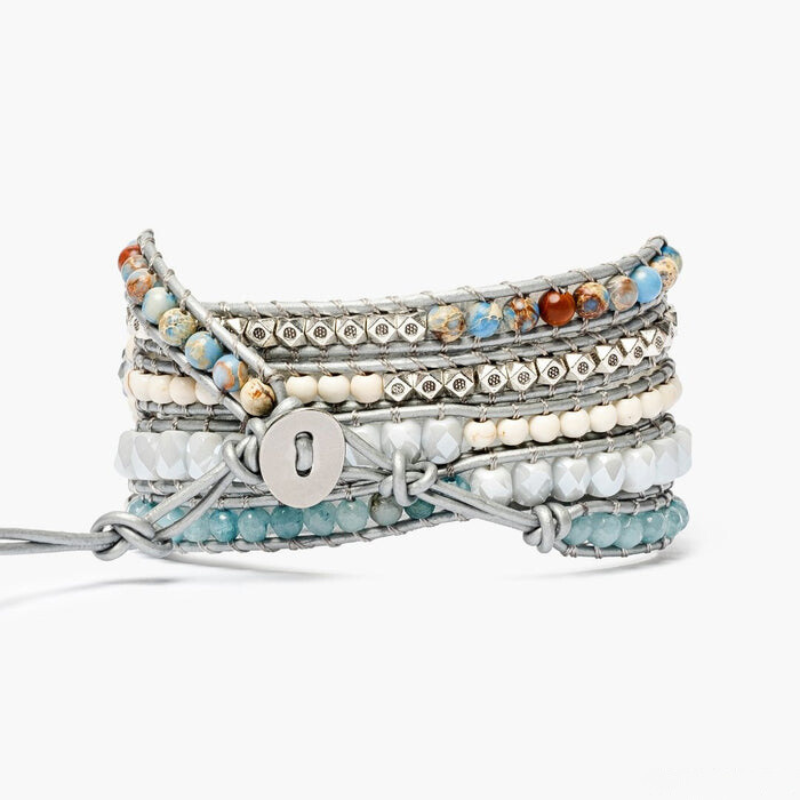 Bracelet en Pierre Naturelle Topaze  pour Apple Watch