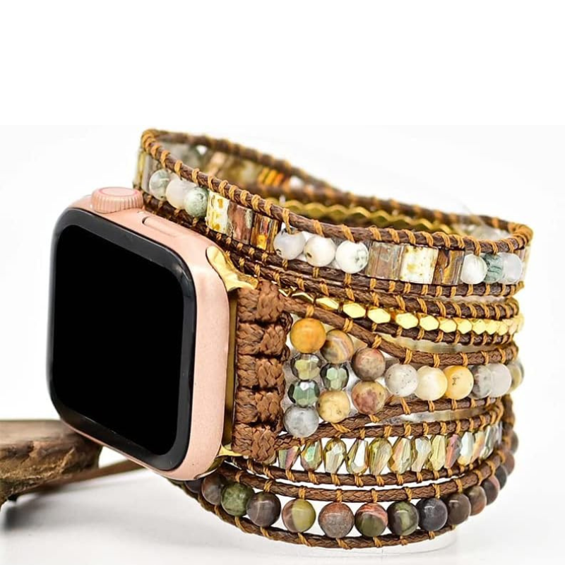 Bracelet Opale Pierre Naturelle d'Agate pour Apple Watch